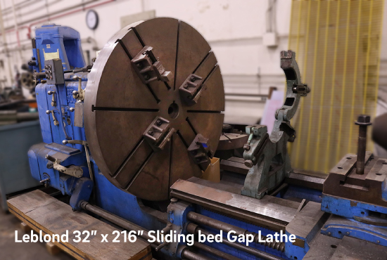Leblond 32” x 216” Sliding bed Gap Lathe